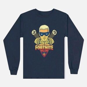 Eminem Limited Edition X Fortnite Longsleeve Navy Blue Shirt Size M